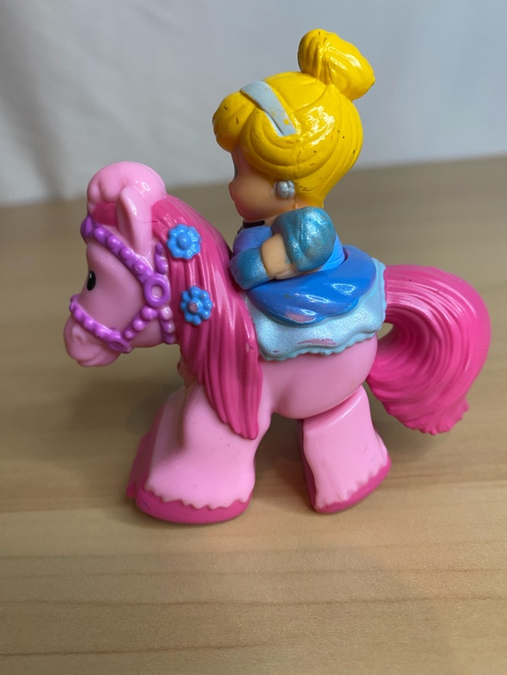 Klip Klop castle Little People Cinderella pink horse RARE